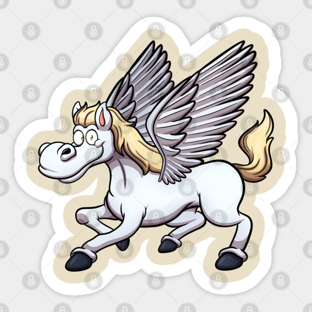 Pegasus Sticker by TheMaskedTooner